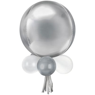 18 Pc Silver Balloon Chandelier