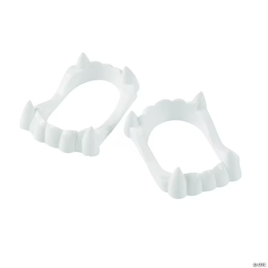 Child White Plastic Vampire Fang
