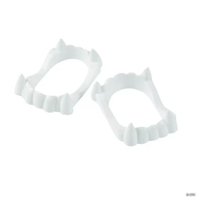 Child White Plastic Vampire Fang