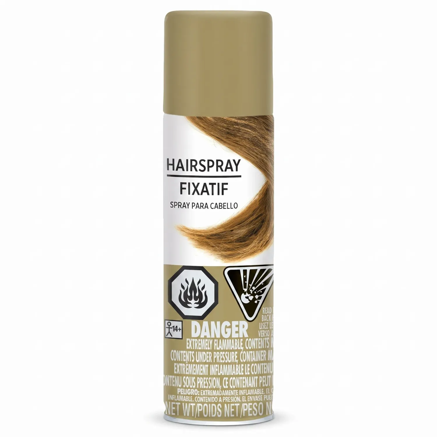 Shimmer Gold Hair Spray Vibrant