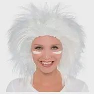 White Crazy Wig