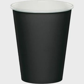 8CT 9OZ BLK CUP