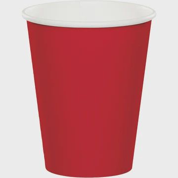 8CT 9OZ RED CUP