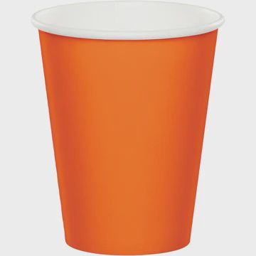 8CT 9OZ ORNG CUP