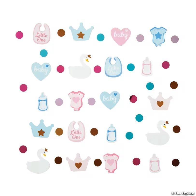 2OZ Gender Reveal Swan Confetti
