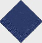 50Ct Navy Blue Disposable Paper Beverage Napkins
