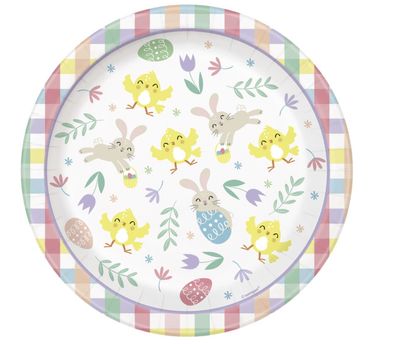 Easter Friends Round 7" Dessert Plates 12ct