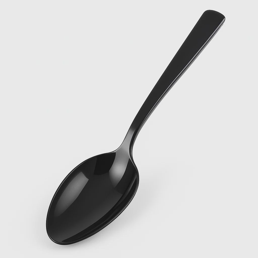 6CT BLK SRV SPOON