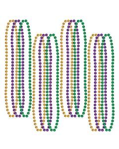 Mardi Gras Sm Rnd Beads