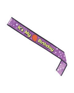 It's My Bday Stn Sash