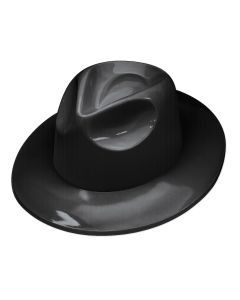Blk Plastic Fedora