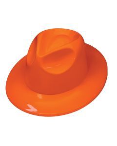 Orng Plastic Fedora