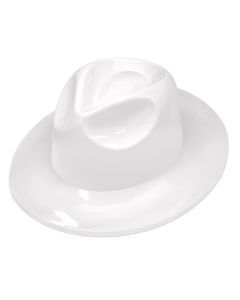 Wht Plastic Fedora