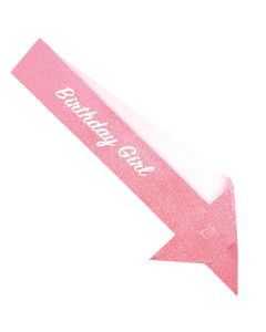 Bday Girl Glittered Sash