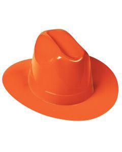 Orng Plastic Cowboy Hat