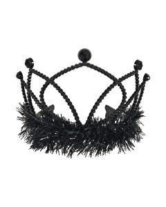 Blk Plastic Tiara
