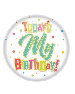 Today's My Bday Button