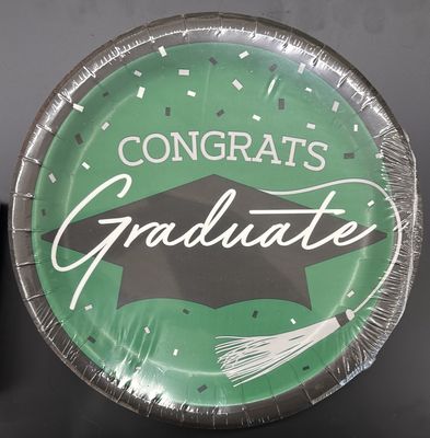 18CT 8.75" EMRLD GRN GRAD PL