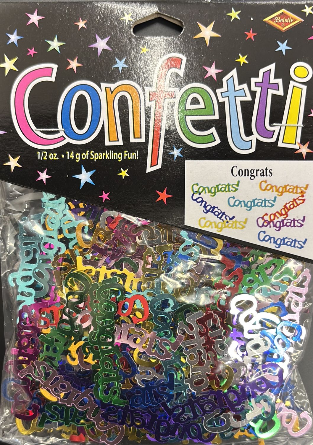 Multicolor Congrats Confetti