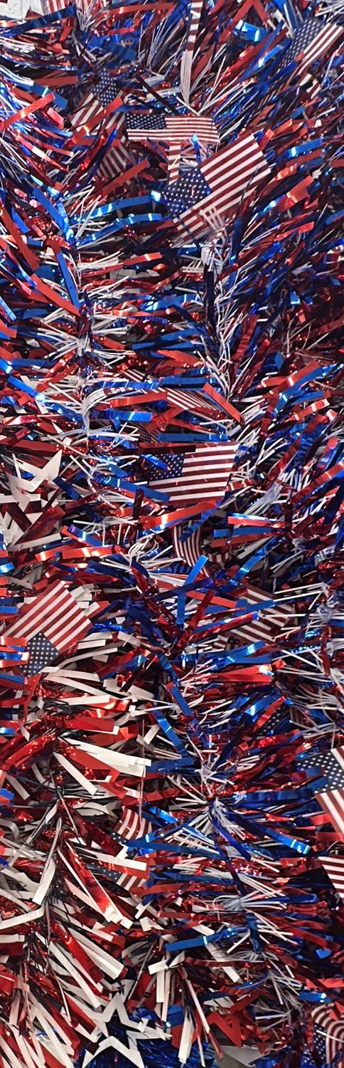 Patriotic Tinsel Garland