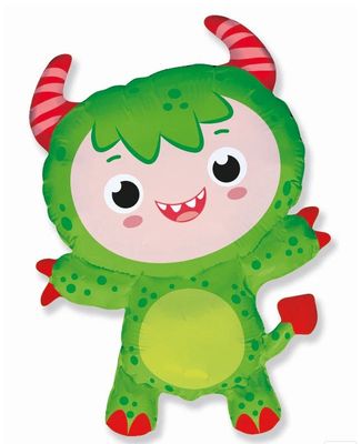 261 34" MONSTER BOY GRN BLLN