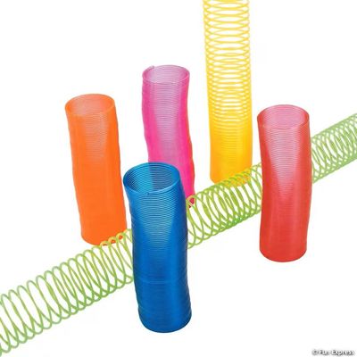 12Ct 4" Bright Color Extra Long Plastic Magic Springs