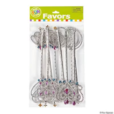12Ct Plastic Jeweled Wand