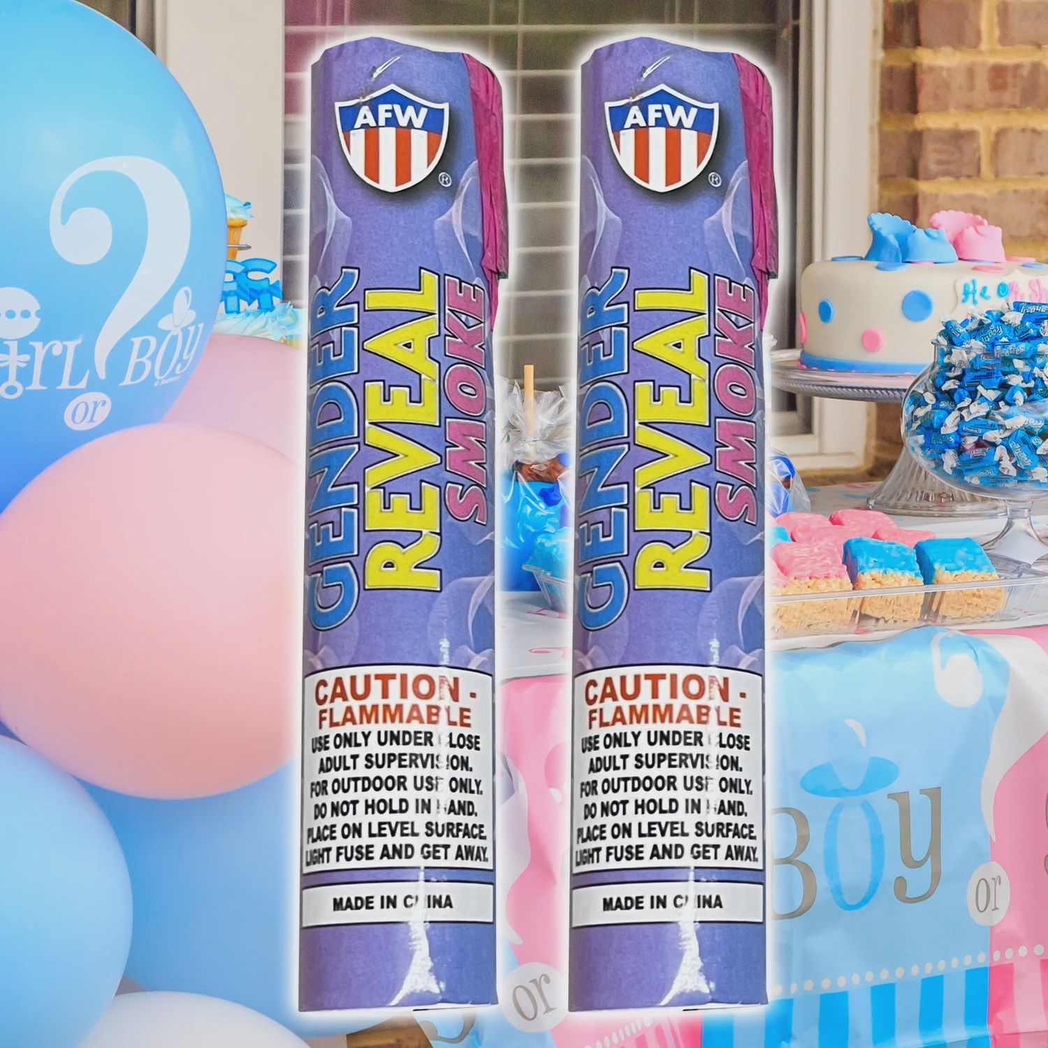 2Ct Pink Gender Reveal Smoke