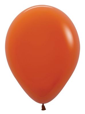 50ct 5" Deluxe Sunset Orange Latex