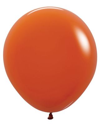6ct 18" Deluxe Sunset Orange Latex