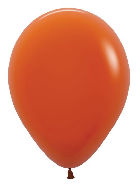 25ct 11" Sempertex Deluxe Sunset Orange Latex