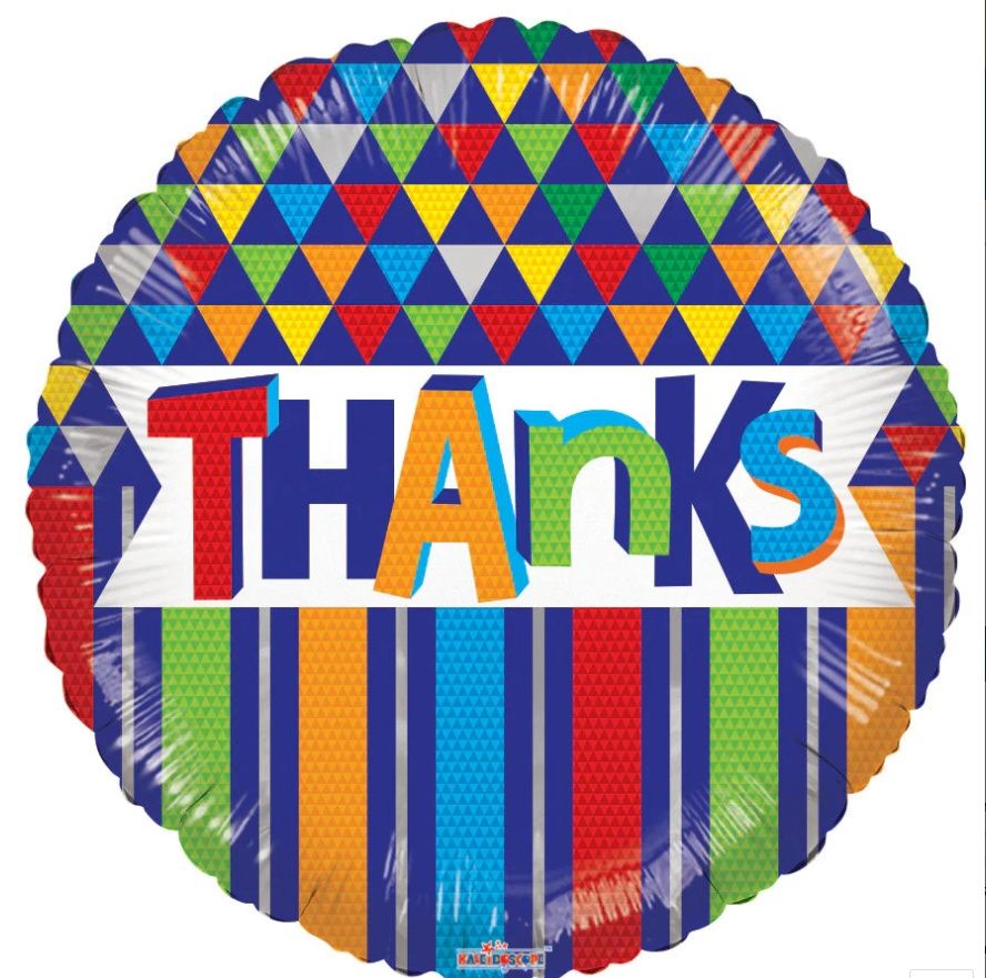 282 18" Thanks Lines &amp; Triangles