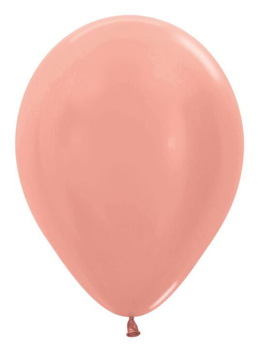 25CT 11" Sempertex Metallic Rose Gold Latex