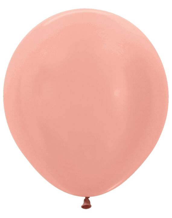 6CT 18" Metallic Rose Gold Latex
