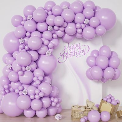 7ft Balloon Arch with Backdrop and Balloon Garland