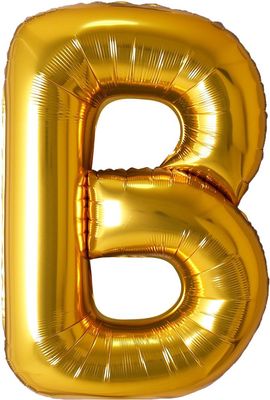 34" Gold Letter B Airise Balloon