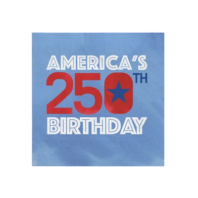 USA 250th Birthday Beverage Napkins