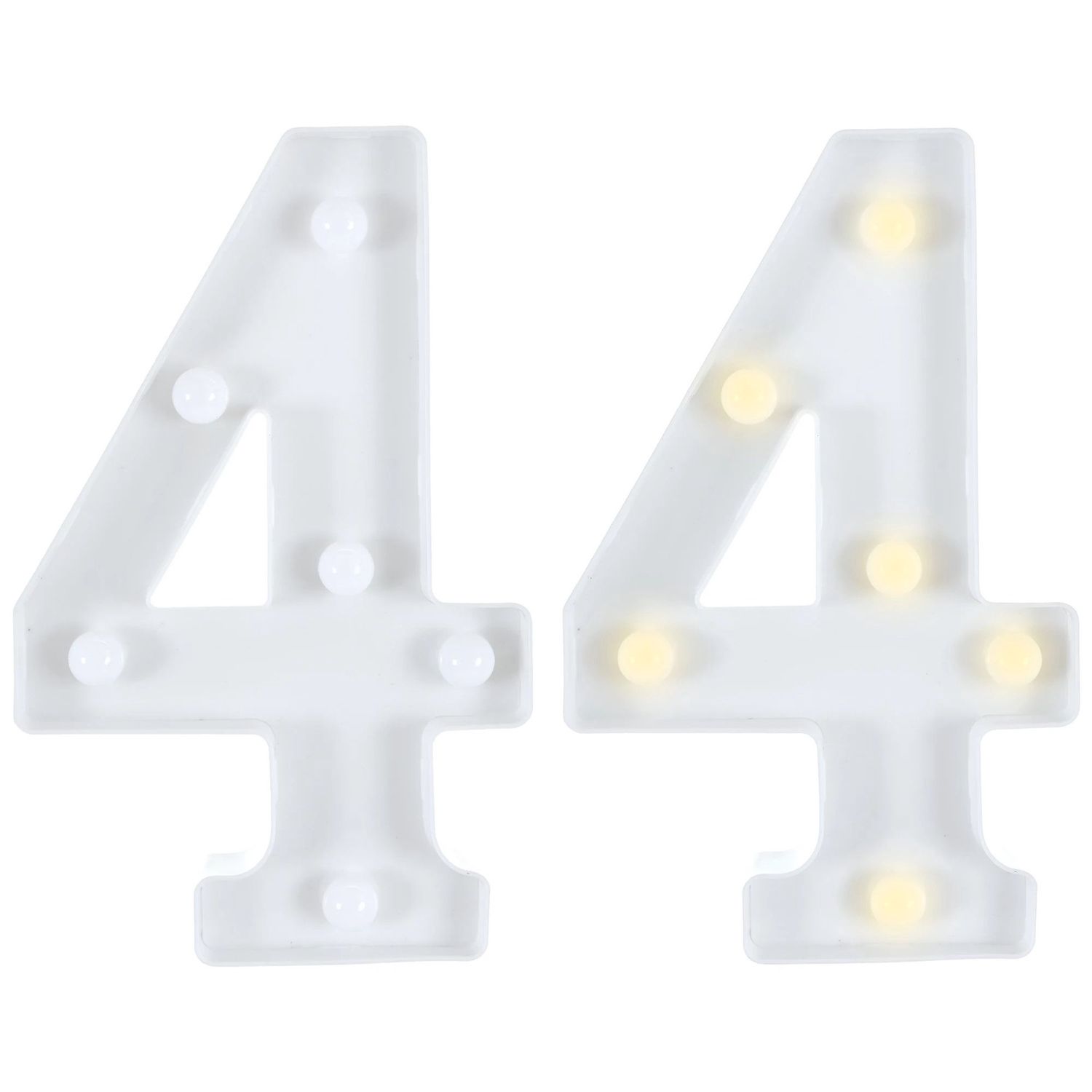 Light-Up Standing Number - 4