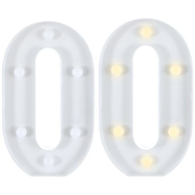 Light-Up Standing Number - 0