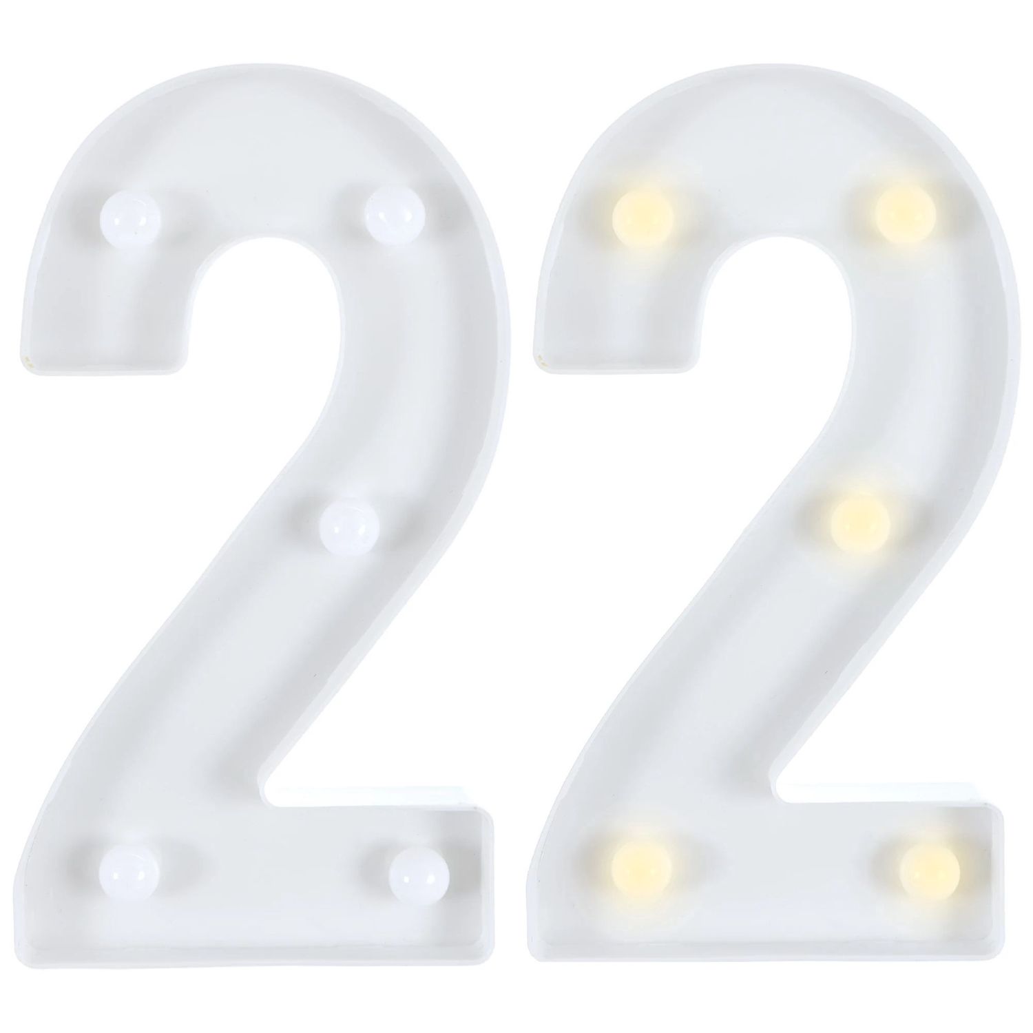 Light-Up Standing Number - 2