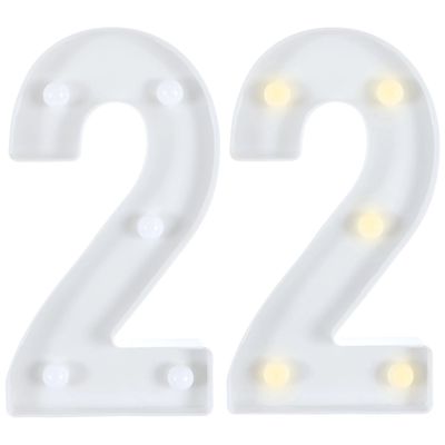 Light-Up Standing Number - 2