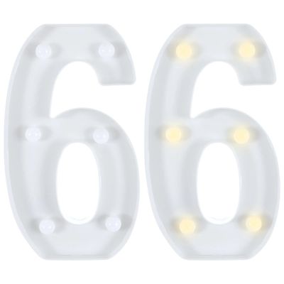 Light-Up Standing Number - 6