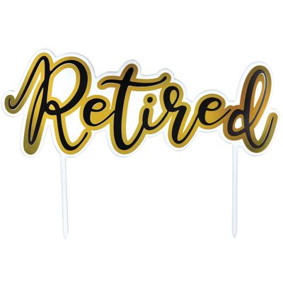 Officially Retired Cake Topper