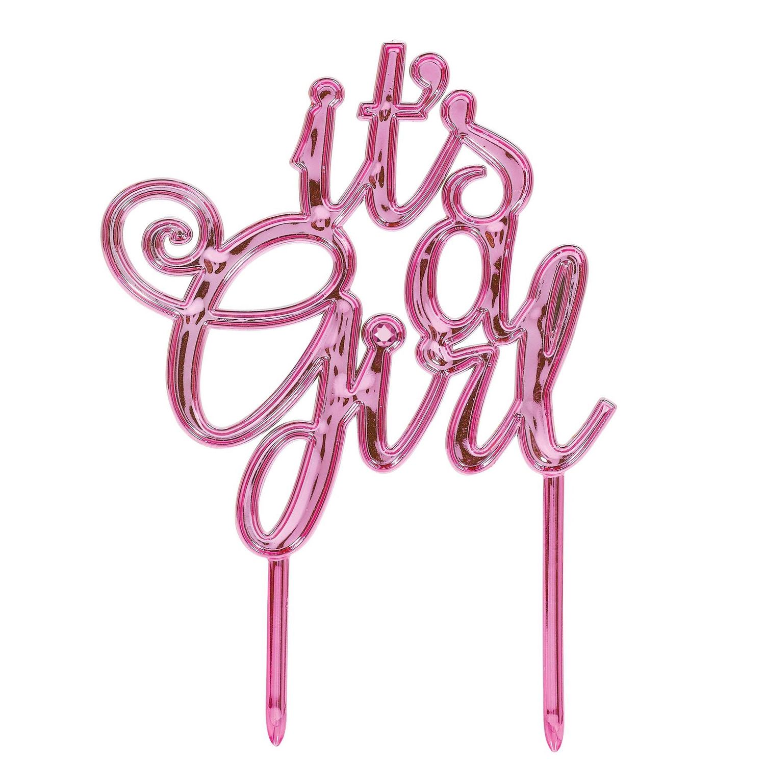 Pink Baby Shower Cake Topper - Girl