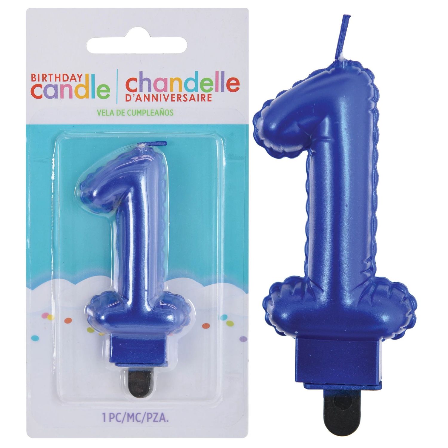 Numeral Candles #1 - Royal Blue
