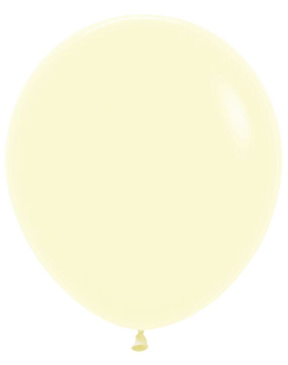 6Ct 18" Pastel Matte Yellow Latex