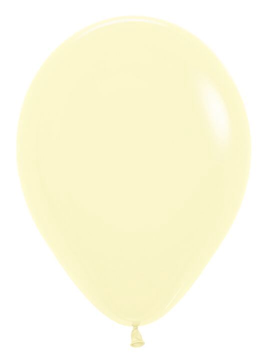 50Ct 5" Pastel Matte Yellow Latex