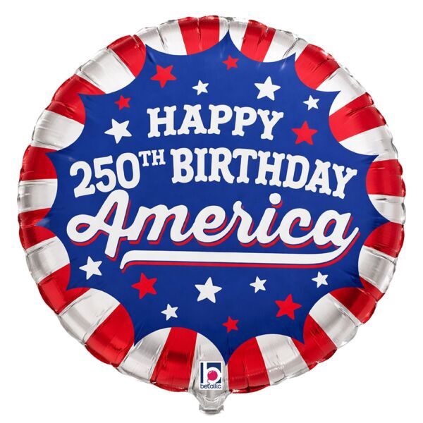 P005 18" American 250 Birthday