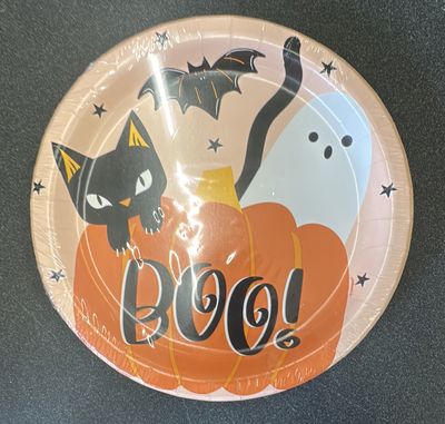 8Ct 9” Cute Halloween Plate