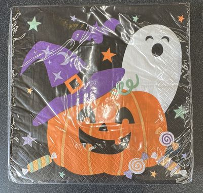 16Ct Friendly Frights Luncheon Napkin